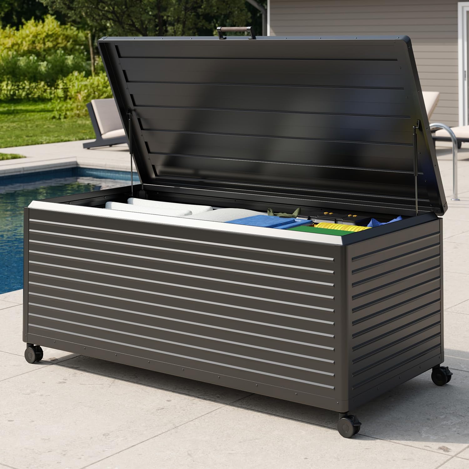 Amazon.com: MIRADOR 281 Gallon Outdoor Storage Box with Wheels